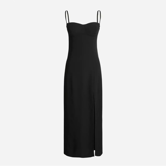 NWT J. Crew Collection Invite Dress in Crepe Black ⚫️ Size 14 - Picture 5 of 8